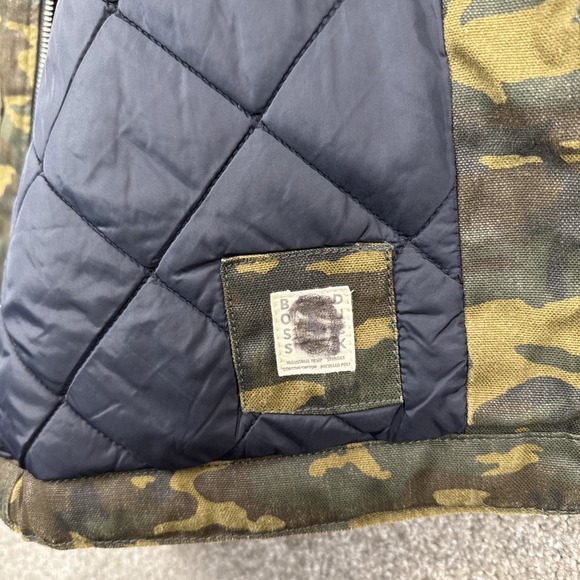 Taylor Stitch Men's 40 Workhorse Full‎ Zip Vest Camo Boss Duck Quilt Lined NEW - Picture 8 of 9